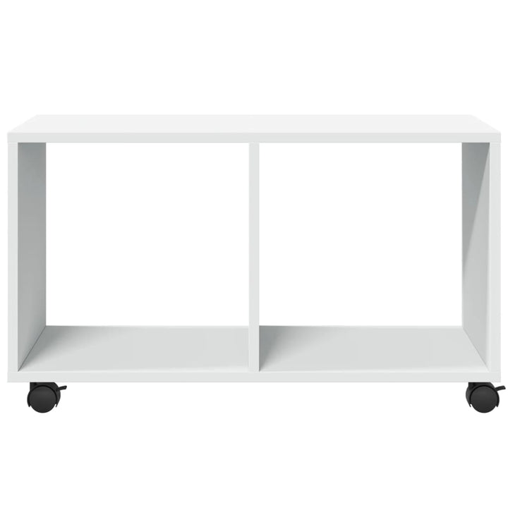 rullebord 72x33x42,5 cm konstrueret træ hvid