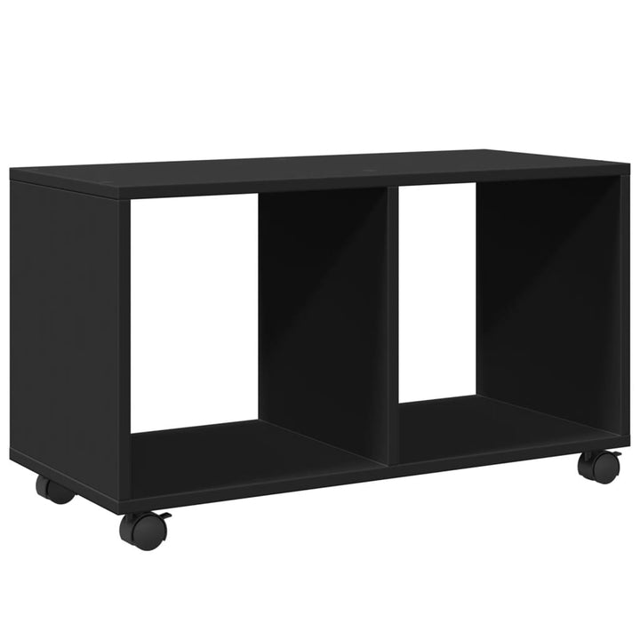 rullebord 72x33x42,5 cm konstrueret træ sort