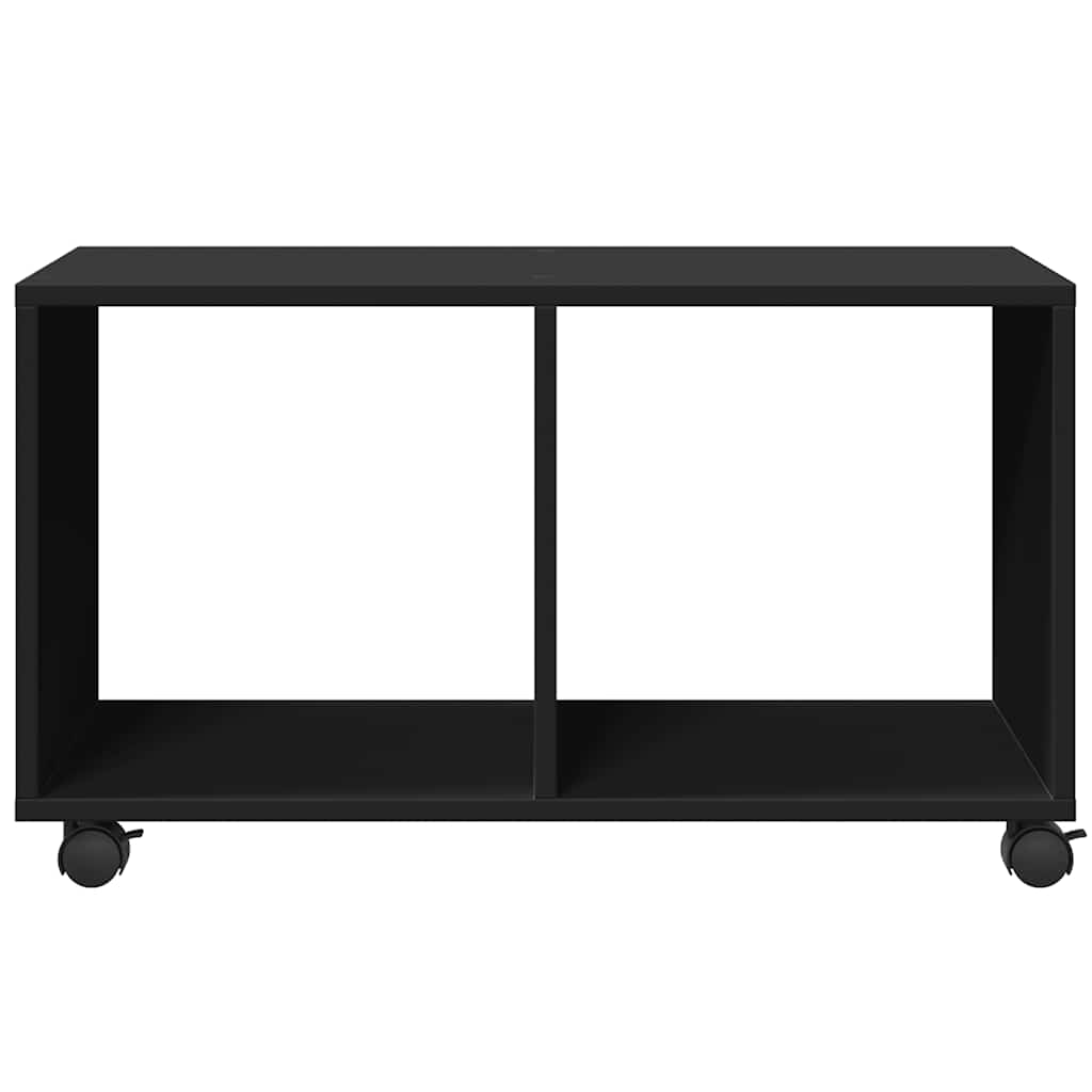 rullebord 72x33x42,5 cm konstrueret træ sort