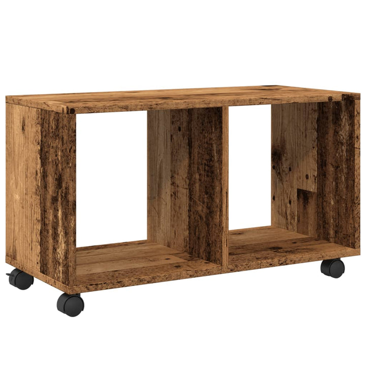 rullebord 72x33x42,5 cm konstrueret træ gammelt trælook