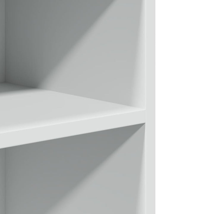 sidebord med hjul 55x60x78 cm konstrueret træ hvid