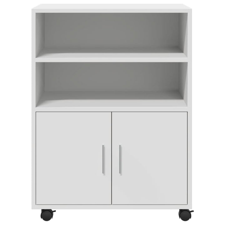 rullebord 60x48x81 cm konstrueret træ hvid