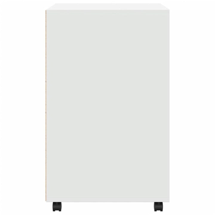 rullebord 60x48x81 cm konstrueret træ hvid