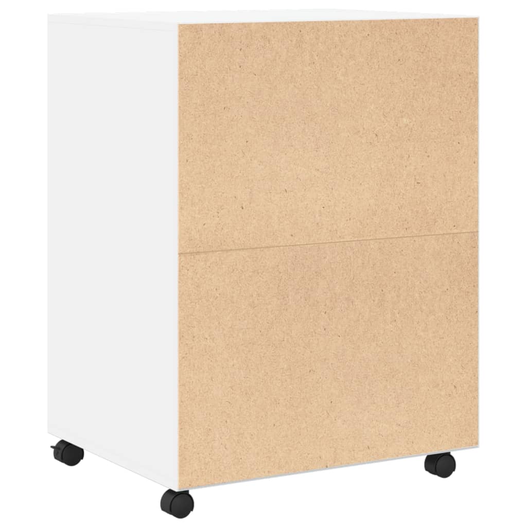 rullebord 60x48x81 cm konstrueret træ hvid