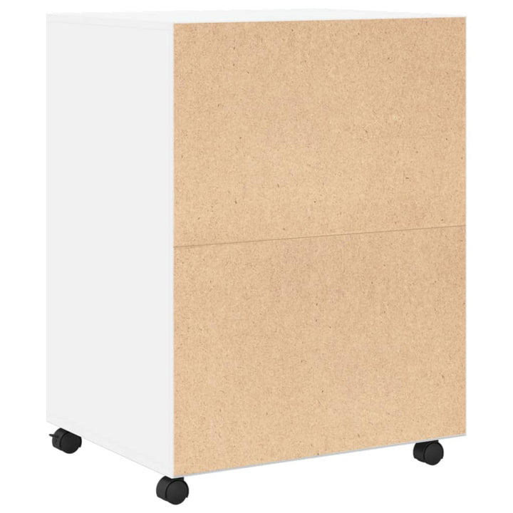 rullebord 60x48x81 cm konstrueret træ hvid
