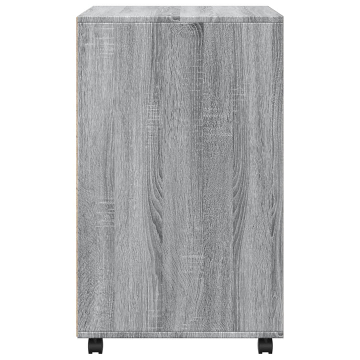 rullebord 60x48x81 cm konstrueret træ grå sonoma-eg