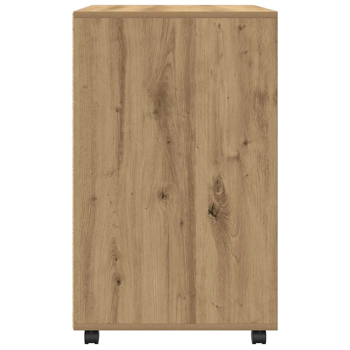 rullebord 60x48x81 cm konstrueret træ egetræsfarve