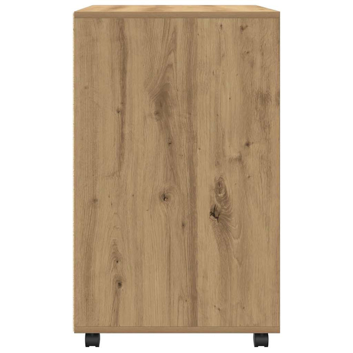 rullebord 60x48x81 cm konstrueret træ egetræsfarve