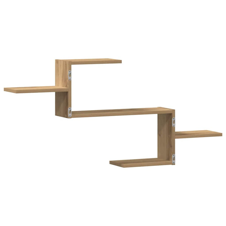 væghængt 104x15x49 cm konstrueret træ egetræsfarve