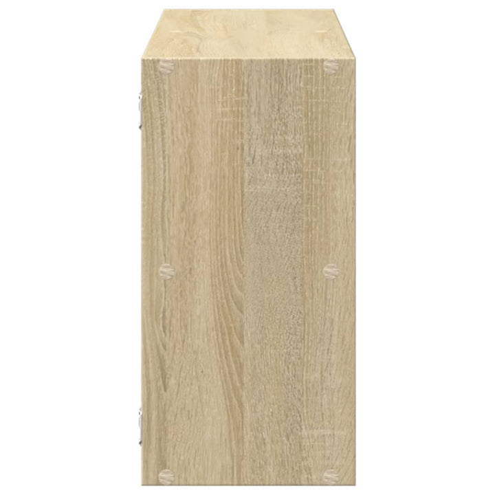 væghylde 100x25x50 cm konstrueret træ sonoma-eg
