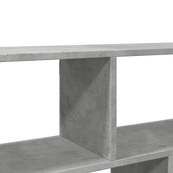 væghylde 100x25x50 cm konstrueret træ betongrå
