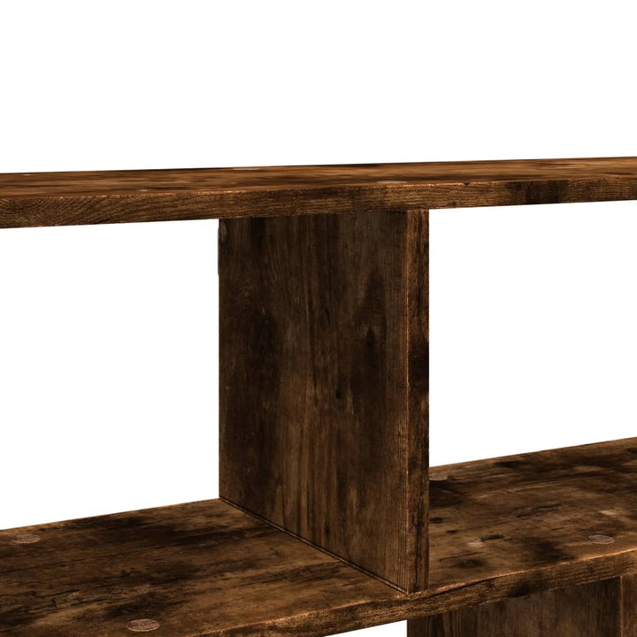 væghylde 100x25x50 cm konstrueret træ røget eg