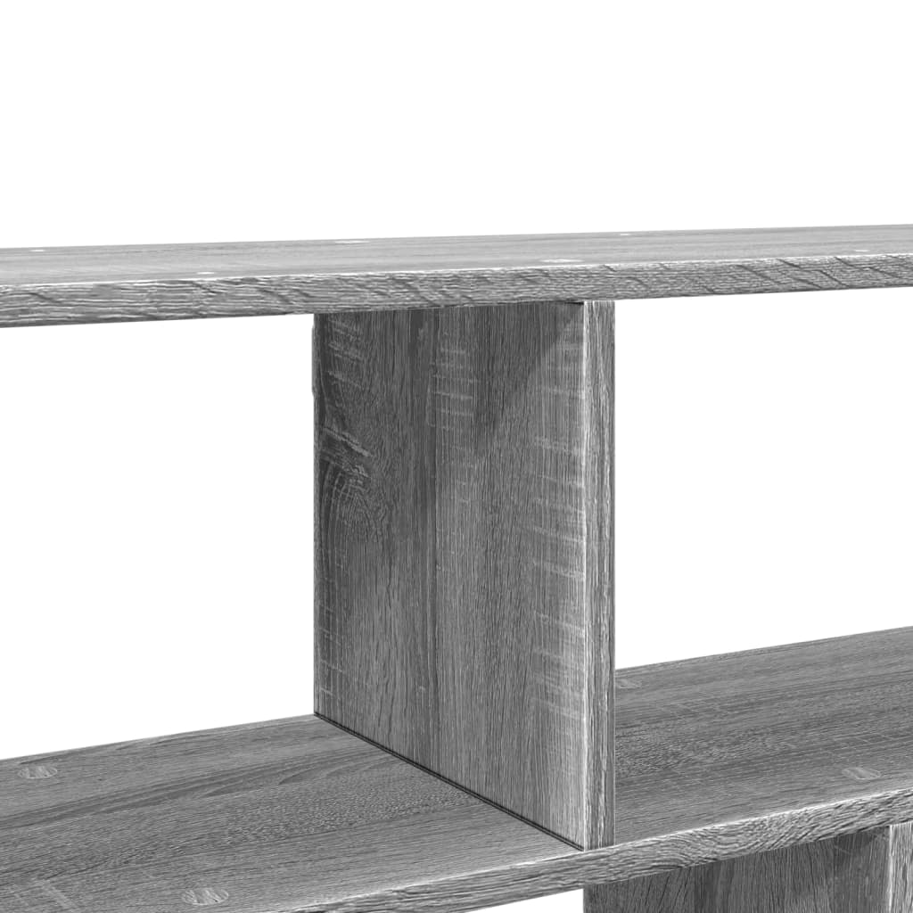 væghylde 100x25x50 cm konstrueret træ grå sonoma-eg