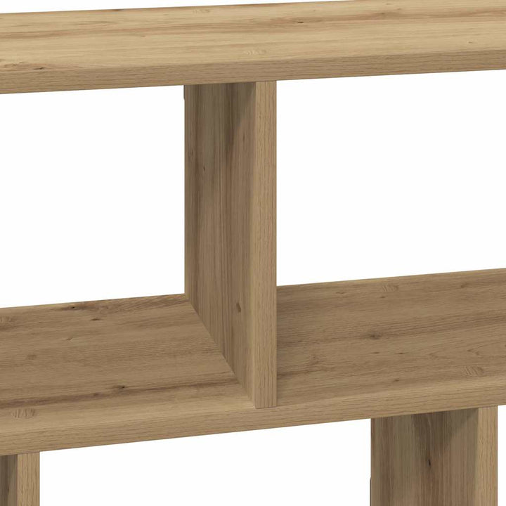 væghylde 100x25x50 cm konstrueret træ sort egetræsfarve
