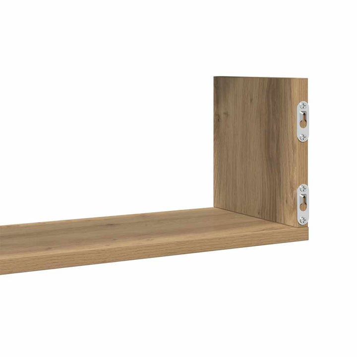 plantestativer 3 stk. 80x18x18 cm konstrueret træ egetræsfarve