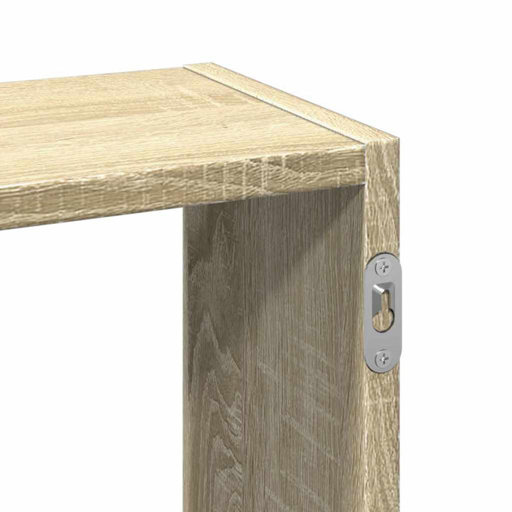væghylde 159x18x66 cm konstrueret træ sonoma-eg