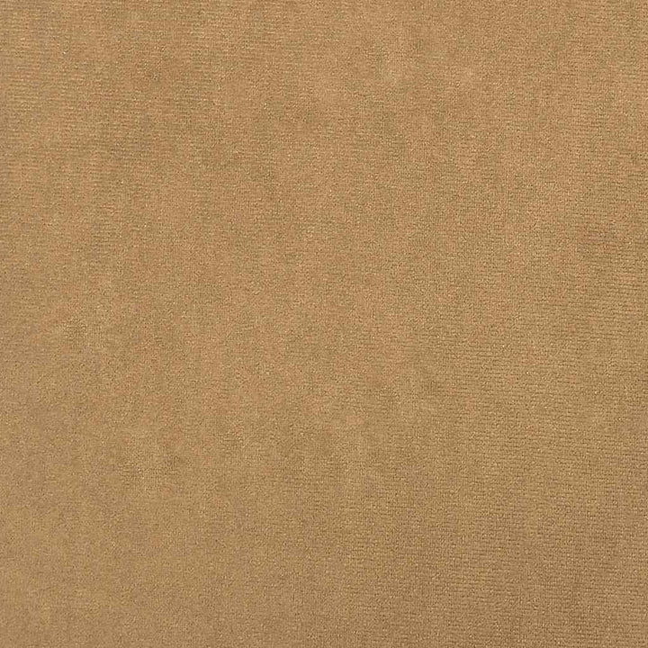 lænestol med fodskammel fløjl brun