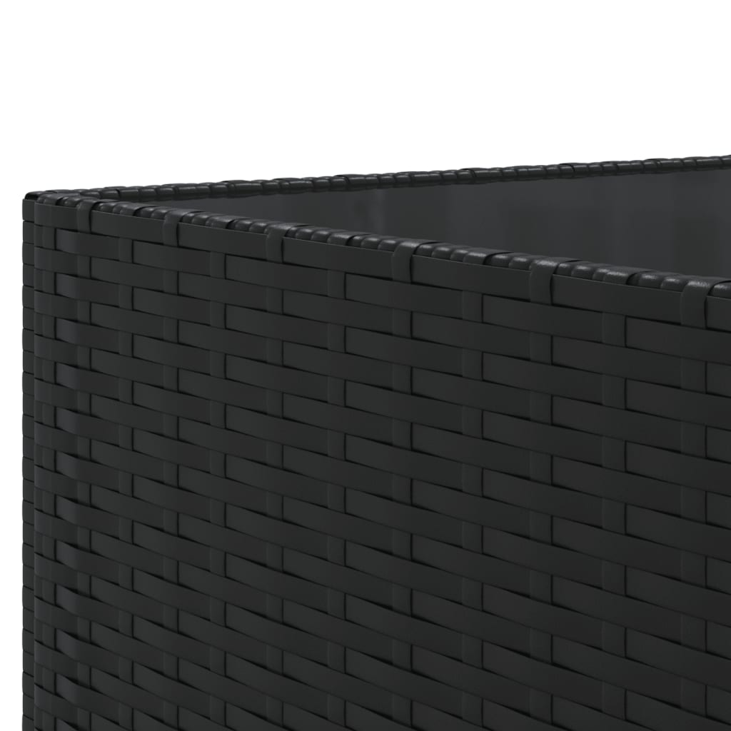 sofasæt til haven 10 dele med hynder polyrattan sort