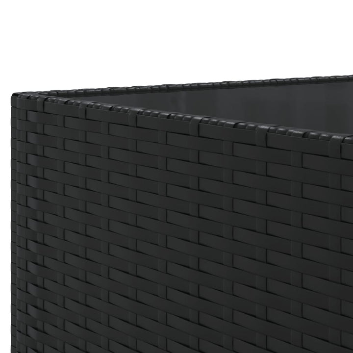 sofasæt til haven 10 dele med hynder polyrattan sort