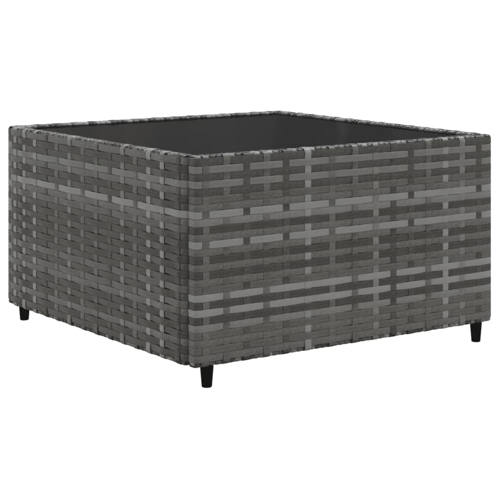 sofasæt til haven 10 dele med hynder polyrattan grå