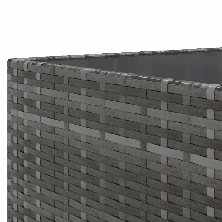 sofasæt til haven 10 dele med hynder polyrattan grå