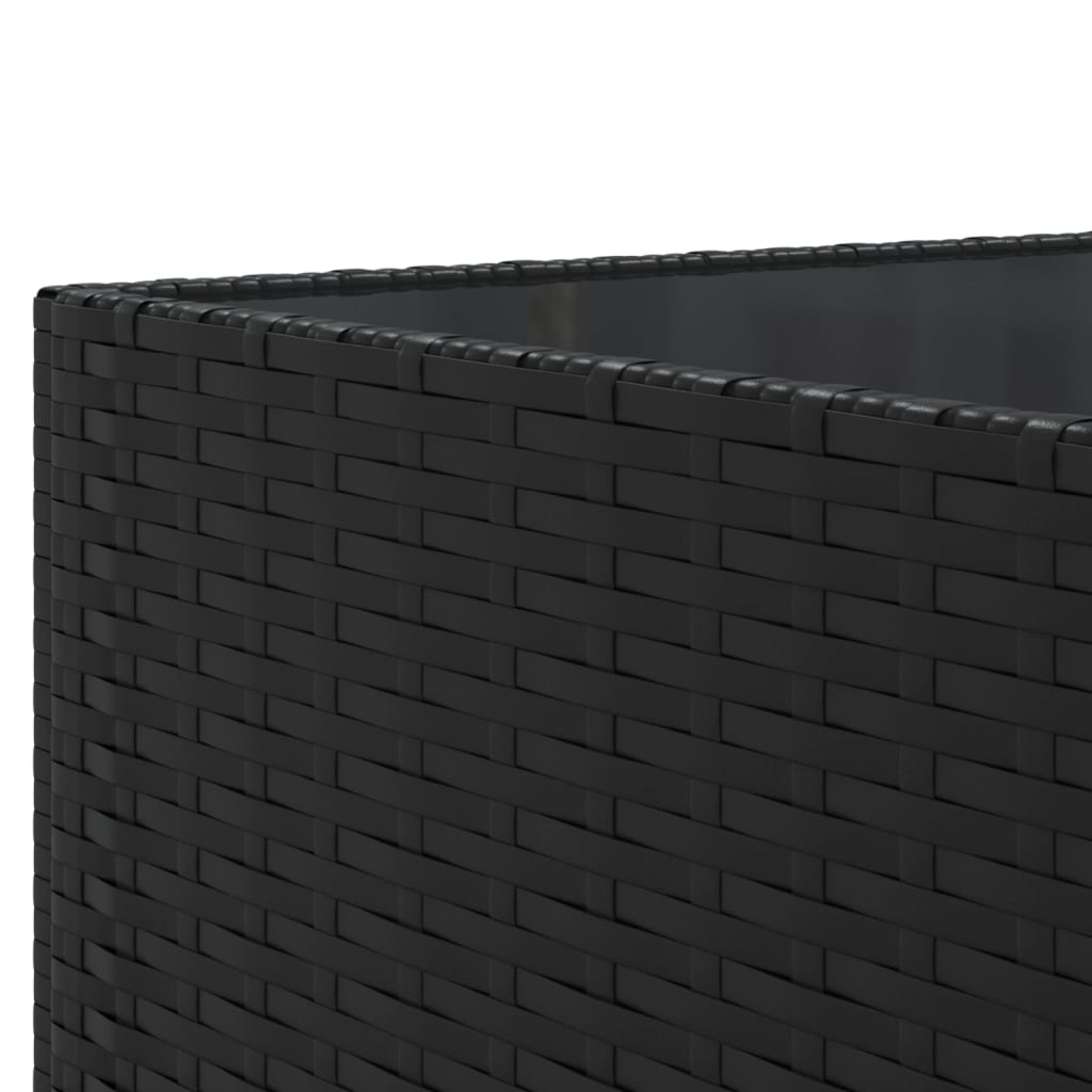 sofasæt til haven 11 dele med hynder polyrattan sort