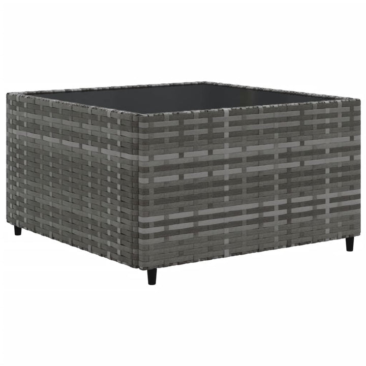 loungesæt til haven 11 dele med hynder polyrattan grå
