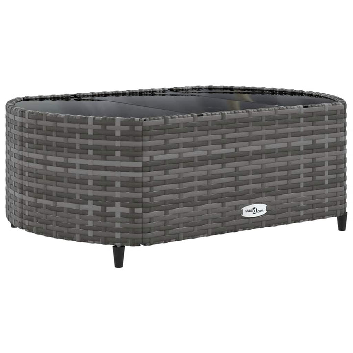 sofasæt 5 dele med hynder polyrattan grå