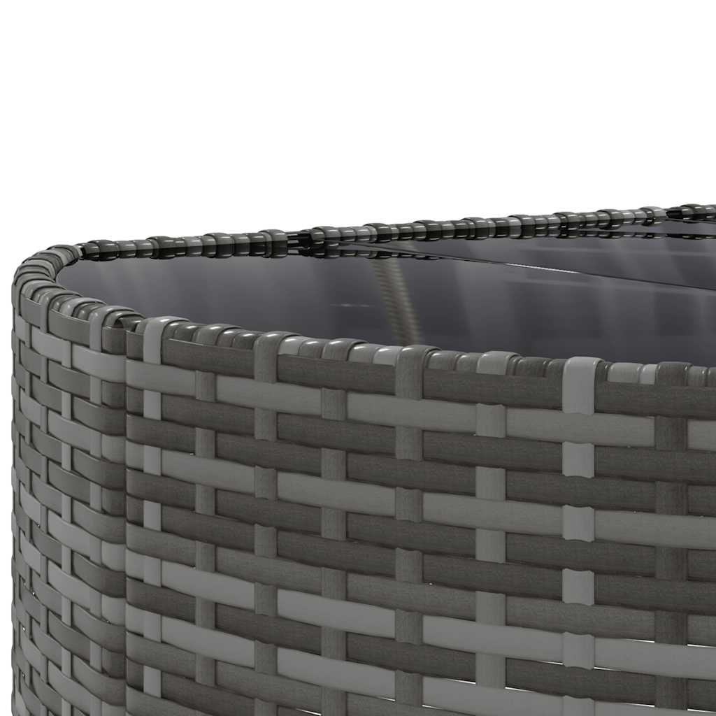 sofaesæt til haven 7 dele med hynder polyrattan grå