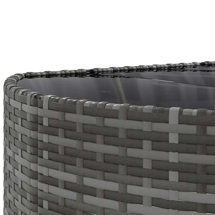sofaesæt til haven 7 dele med hynder polyrattan grå