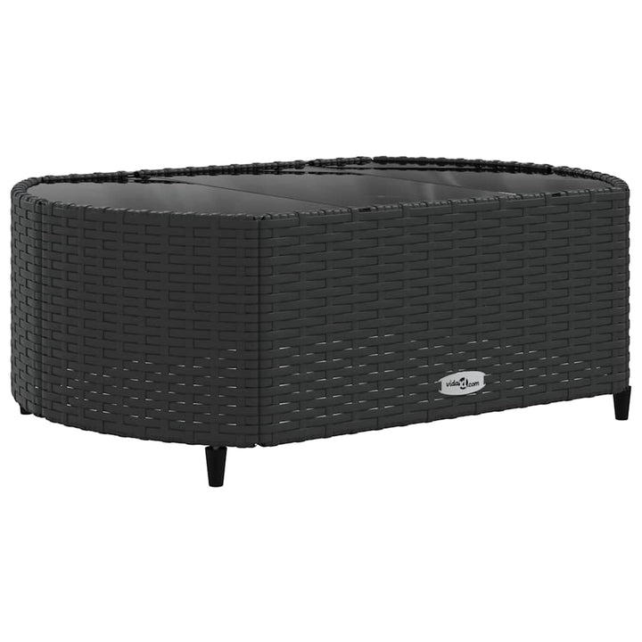 sofasæt til haven 8 dele med hynder polyrattan sort