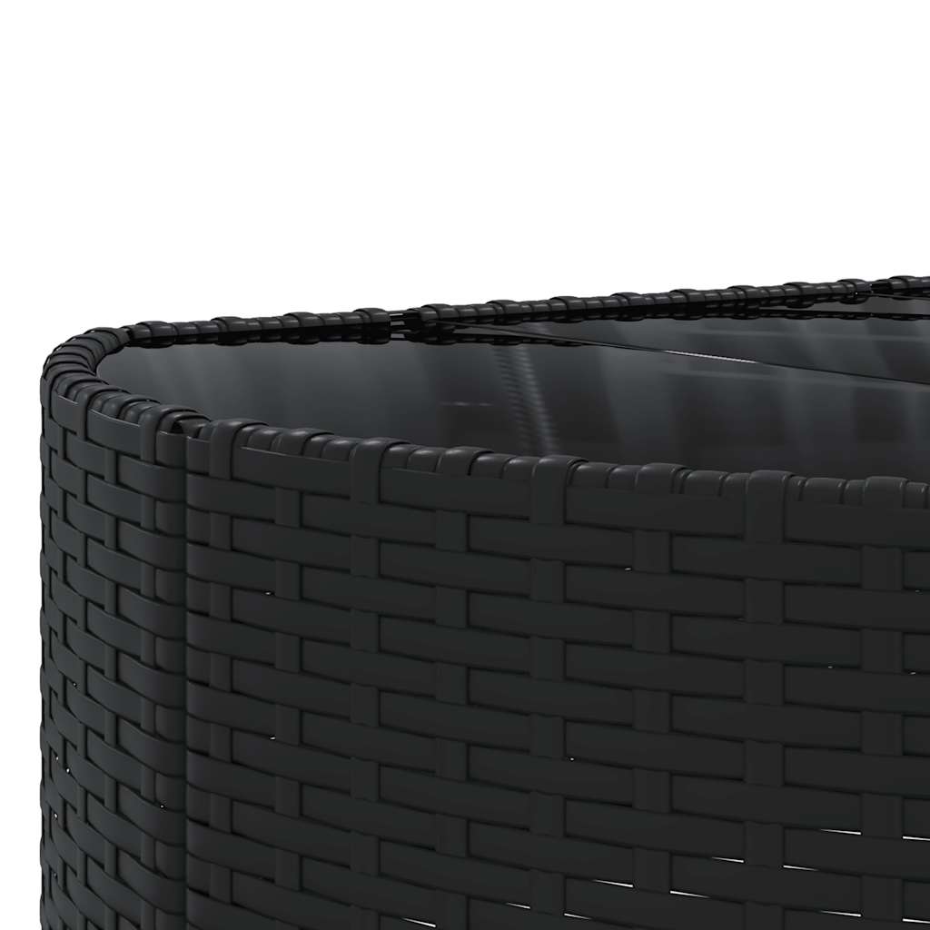 sofasæt til haven 10 dele med hynder polyrattan sort