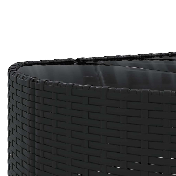 sofasæt til haven 10 dele med hynder polyrattan sort