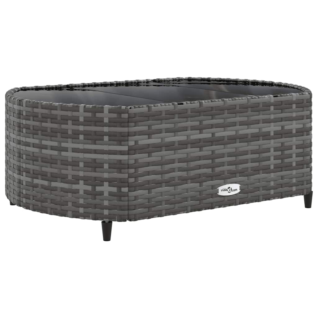 sofasæt til haven 6 dele med hynder polyrattan grå