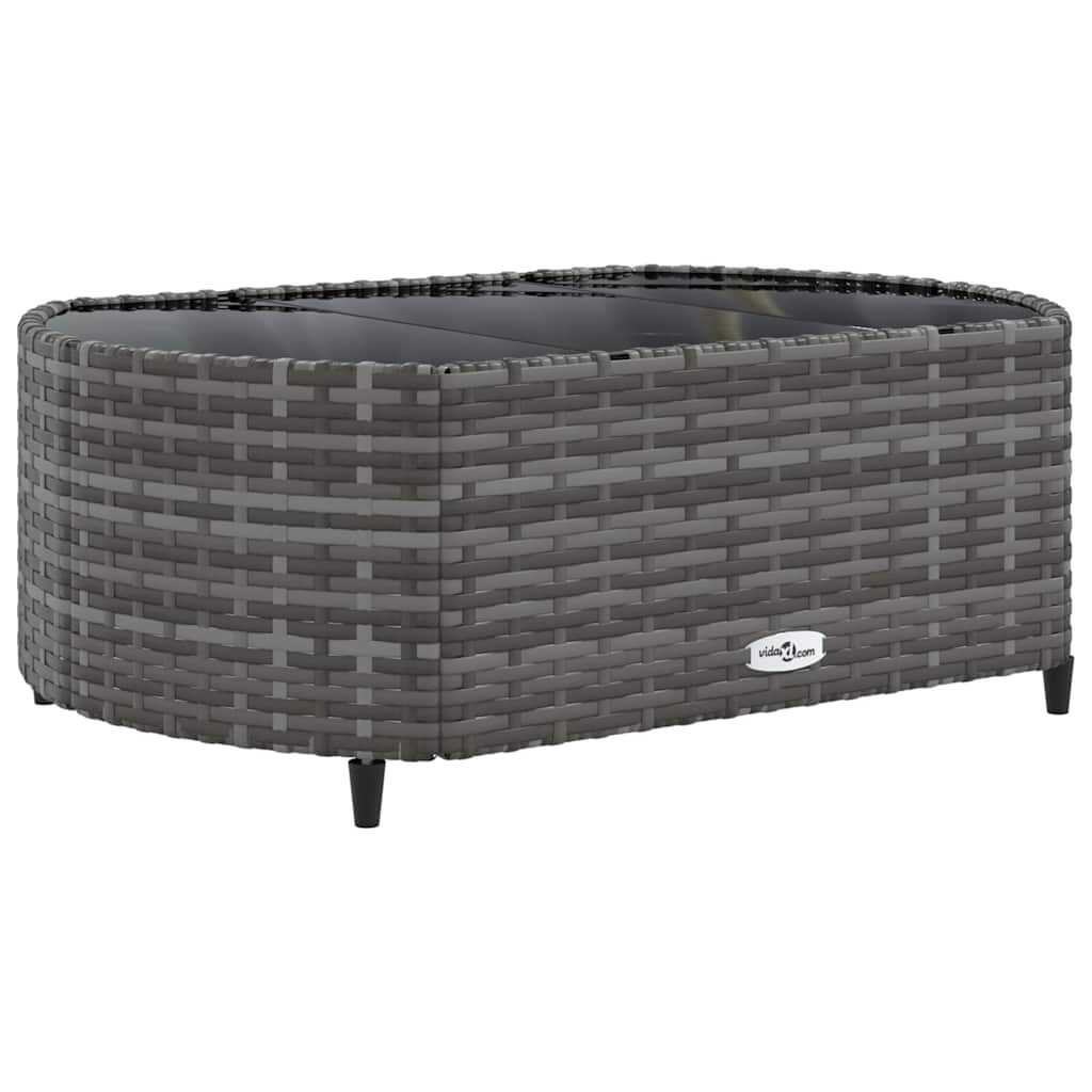 sofaesæt til haven 7 dele med hynder polyrattan grå