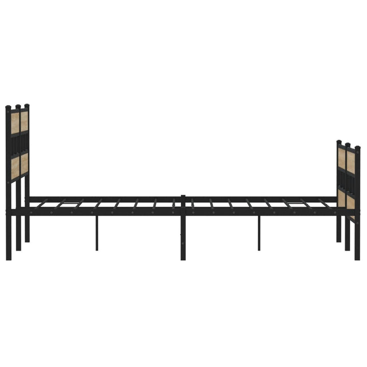 sengeramme uden madras 150x200 cm metal sonoma-eg