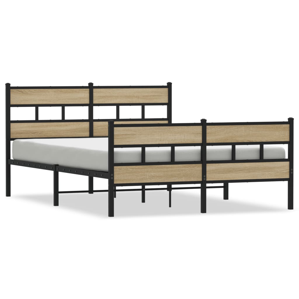 sengeramme uden madras 160x200 cm metal sonoma-eg