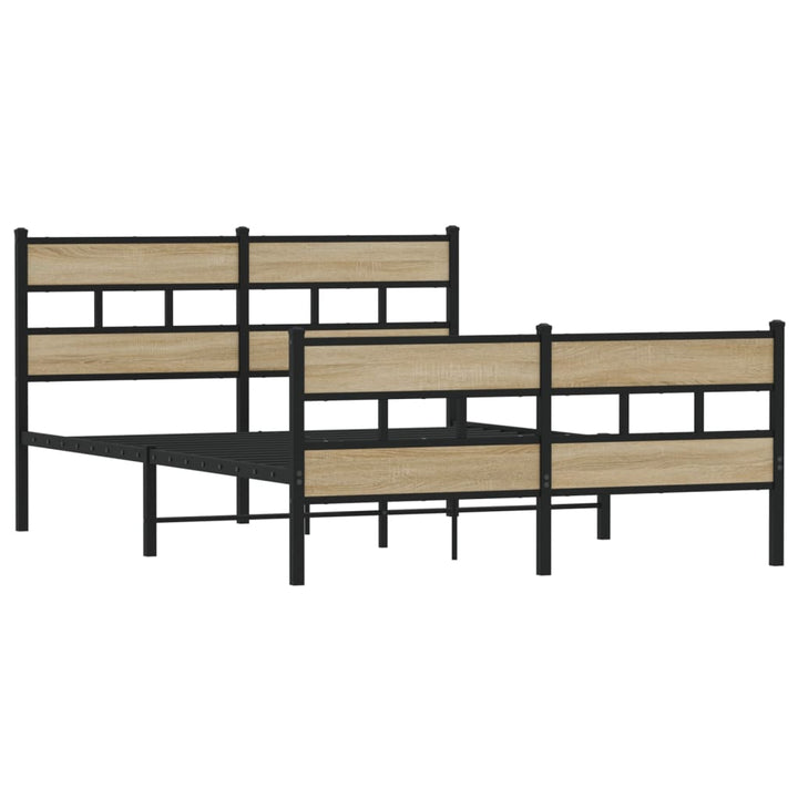 sengeramme uden madras 160x200 cm metal sonoma-eg