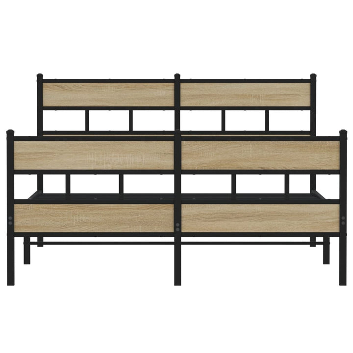 sengeramme uden madras 160x200 cm metal sonoma-eg
