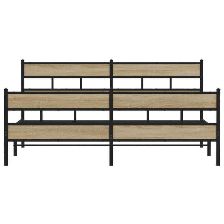 sengeramme uden madras 183x213 cm metal sonoma-eg