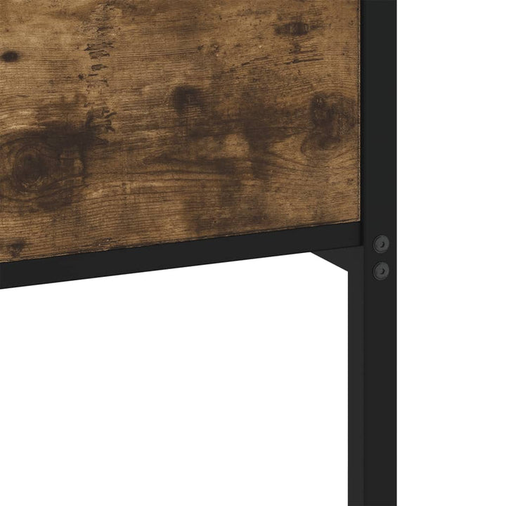 sengeramme uden madras 180x200 cm metal røget egetræsfarve