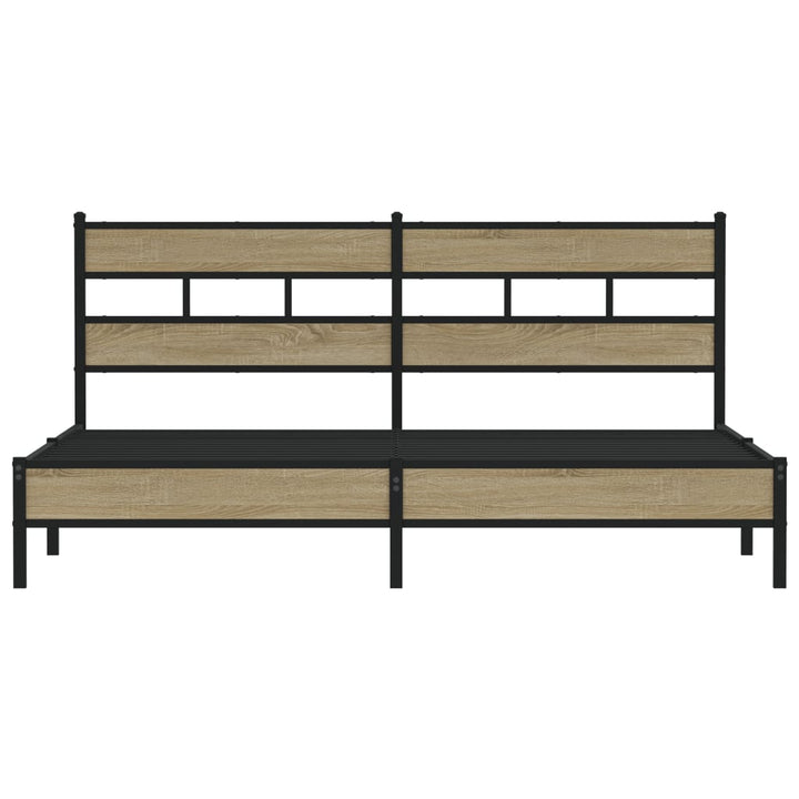 sengeramme uden madras 180x200 cm metal sonoma-eg