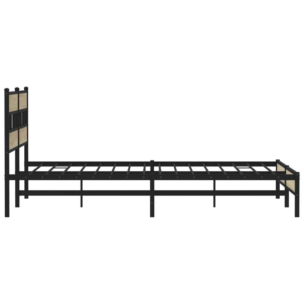 sengeramme uden madras 180x200 cm metal sonoma-eg