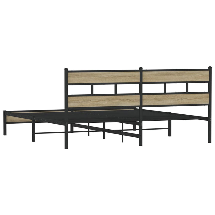 sengeramme uden madras 180x200 cm metal sonoma-eg