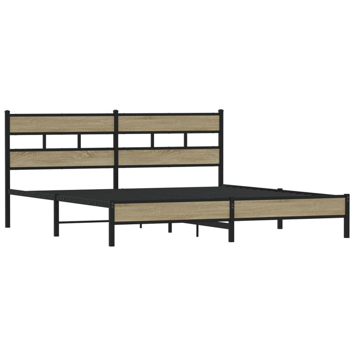 sengeramme uden madras 183x213 cm metal sonoma-eg