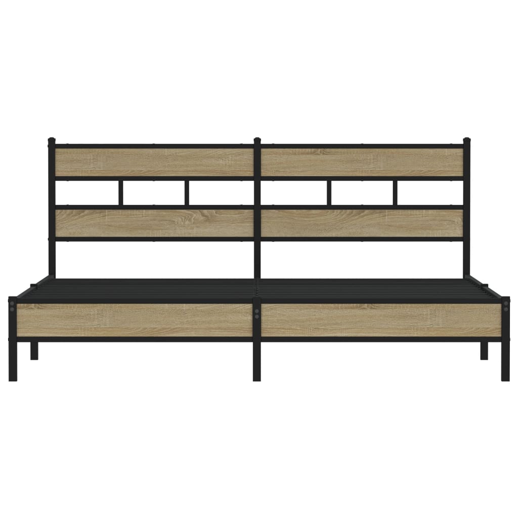 sengeramme uden madras 183x213 cm metal sonoma-eg