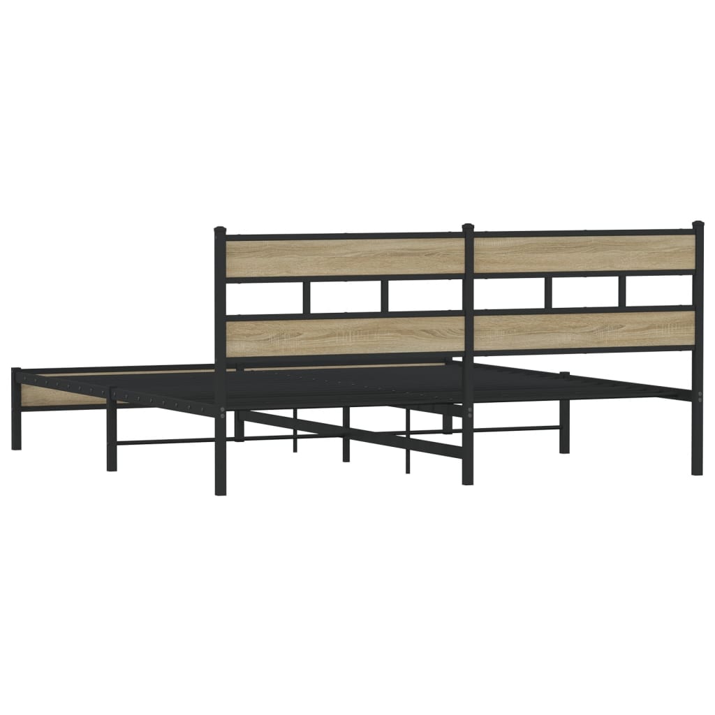 sengeramme uden madras 183x213 cm metal sonoma-eg
