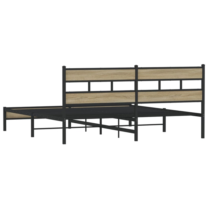 sengeramme uden madras 183x213 cm metal sonoma-eg