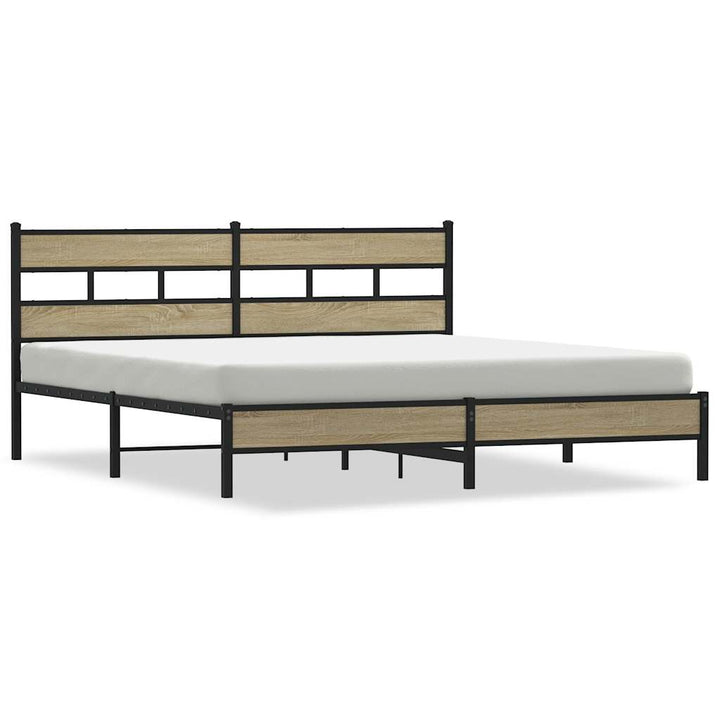 sengeramme uden madras 193x203 cm metal sonoma-eg
