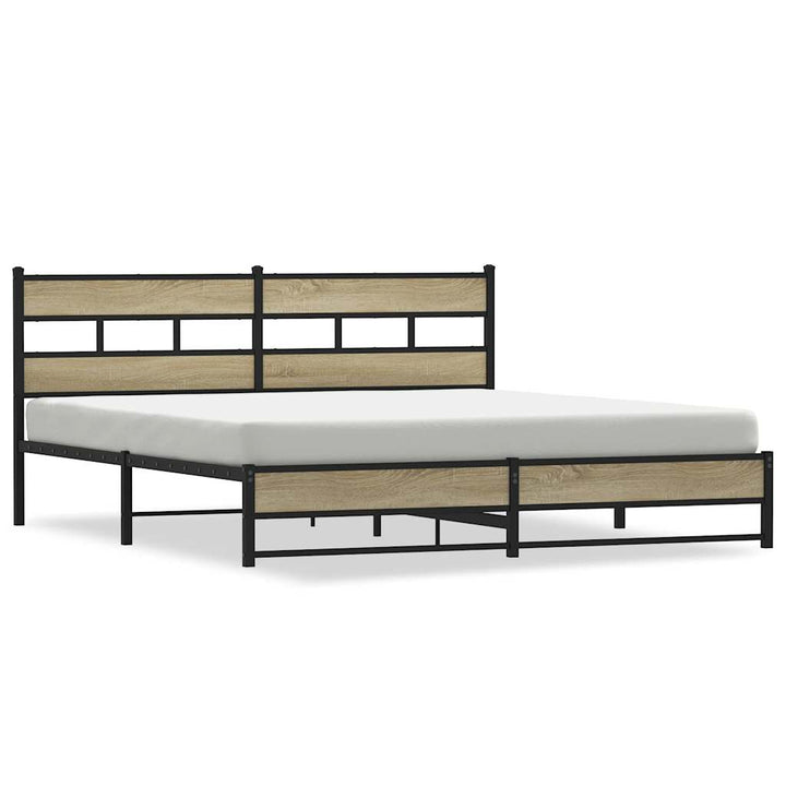 sengeramme uden madras 180x200 cm metal sonoma-eg